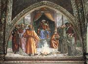 Domenicho Ghirlandaio, Feuerprobe des Hl.Franziskus vor dem Sultan